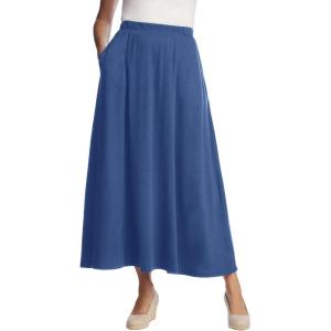 Woman Within Plus Size 7-Day Maxi Skirt(Royal Navy)