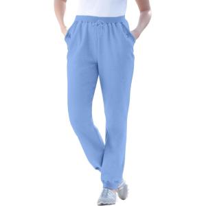 Woman Within Plus Size Better-Fleece Pull-On Jogger Sweatpants(French Blue)