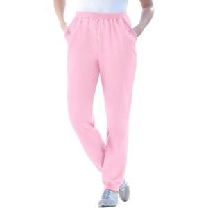 Woman Within Plus Size Better-Fleece Pull-On Jogger Sweatpants(Pink)