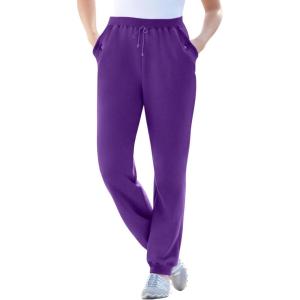 Woman Within Plus Size Better-Fleece Pull-On Jogger Sweatpants(Radiant Purple)
