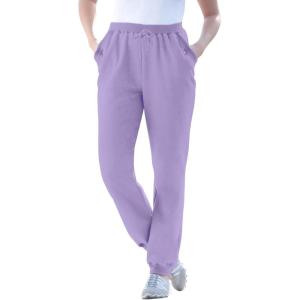 Woman Within Plus Size Better-Fleece Pull-On Jogger Sweatpants(Soft Iris)