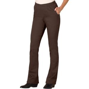 Woman Within Plus Size Fineline Stretch Denim Pull-On Bootcut Jeans(Chocolate)