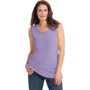 Woman Within Plus Size Perfect Scoopneck Tank (Petite Available)(Soft Iris)