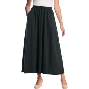 Woman Within Plus Size Petite 7-Day Maxi Skirt(Heather Charcoal)