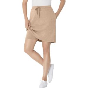 Woman Within Plus Size Sport Knit Skort(New Khaki)