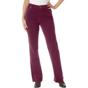 Woman Within Plus Size Stretch Corduroy Bootcut Pant(Deep Claret)