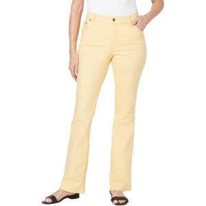 Woman Within Plus Size Stretch Denim Five-Pocket Bootcut Jeans(Banana)