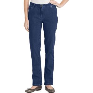 Woman Within Plus Size Stretch-Denim Slim-Leg Five-Pocket Jeans(Indigo)