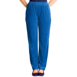 Woman Within Plus Size Velour Pant(Deep Cobalt)