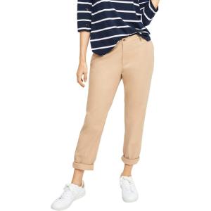 ellos Comfortable Women’s Plus Size Modern Stretch Chino Pants Slim Fit Work & Casual(New Khaki)