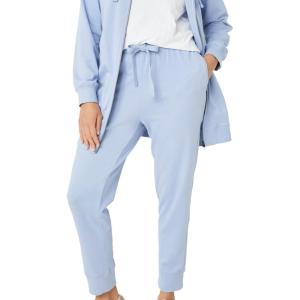 ellos Plus Size French Terry Jogger(Periwinkle Mist)