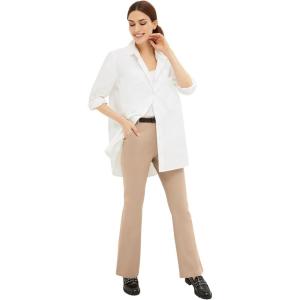 ellos Women’s Plus Size Classic Stretch Chino(New Khaki)