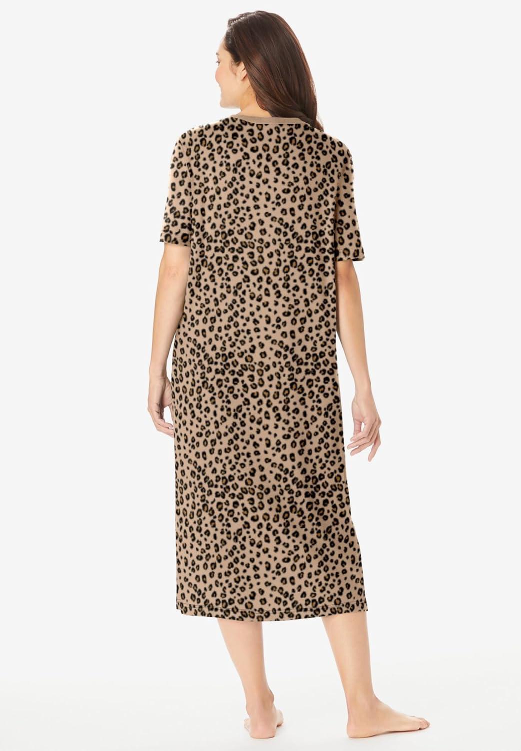 imageDreams ampamp Co Plus Size Long Print SleepshirtClassic Leopard