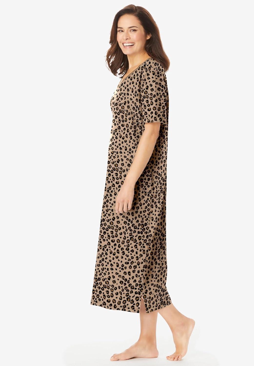 imageDreams ampamp Co Plus Size Long Print SleepshirtClassic Leopard