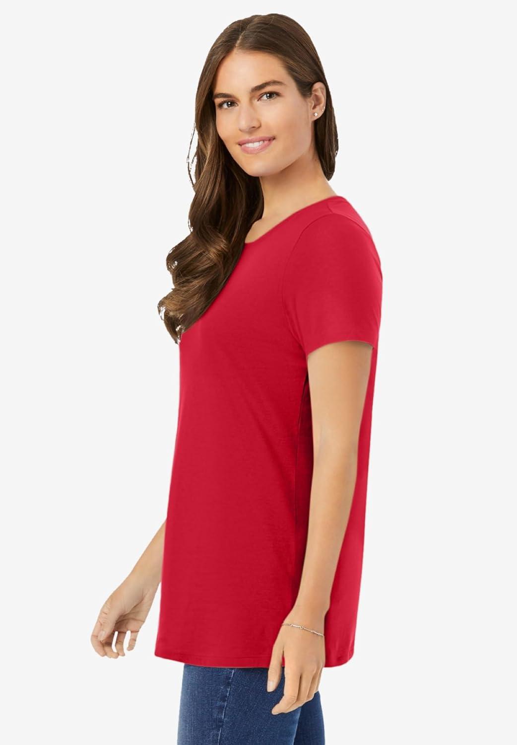 imageWoman Within Plus Size Perfect Crewneck TunicLime