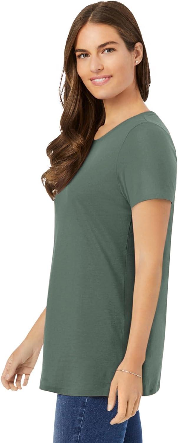 imageWoman Within Plus Size Perfect Crewneck TunicPine