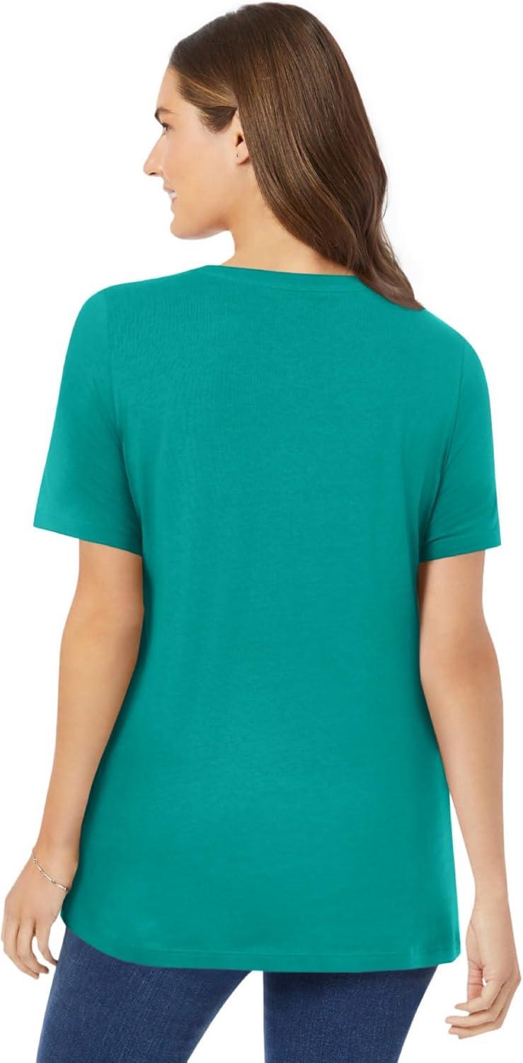 imageWoman Within Plus Size Perfect Crewneck TunicWaterfall