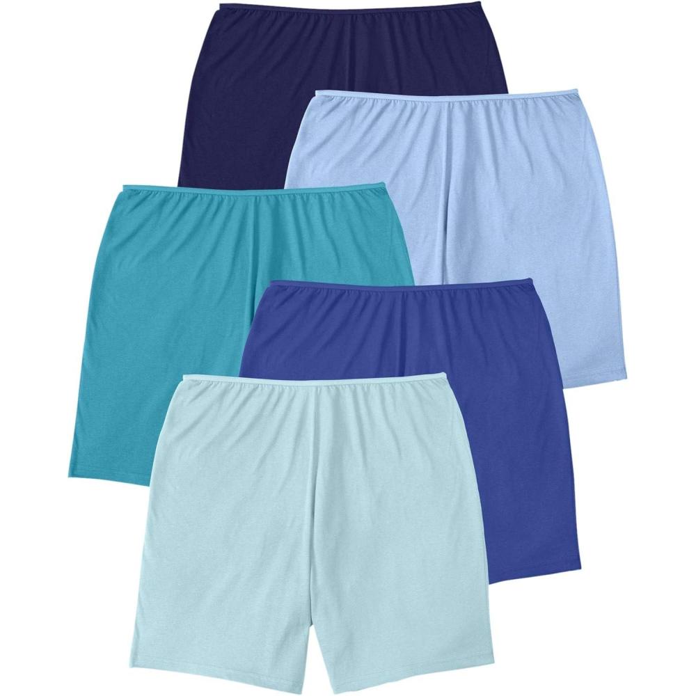 imageComfort Choice Plus Size Cotton Boxer 5PackBlue Multi Pack