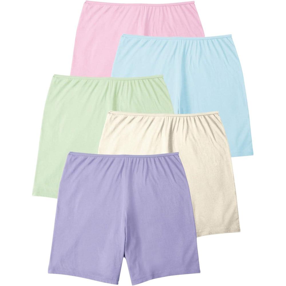 imageComfort Choice Plus Size Cotton Boxer 5PackPastel Pack
