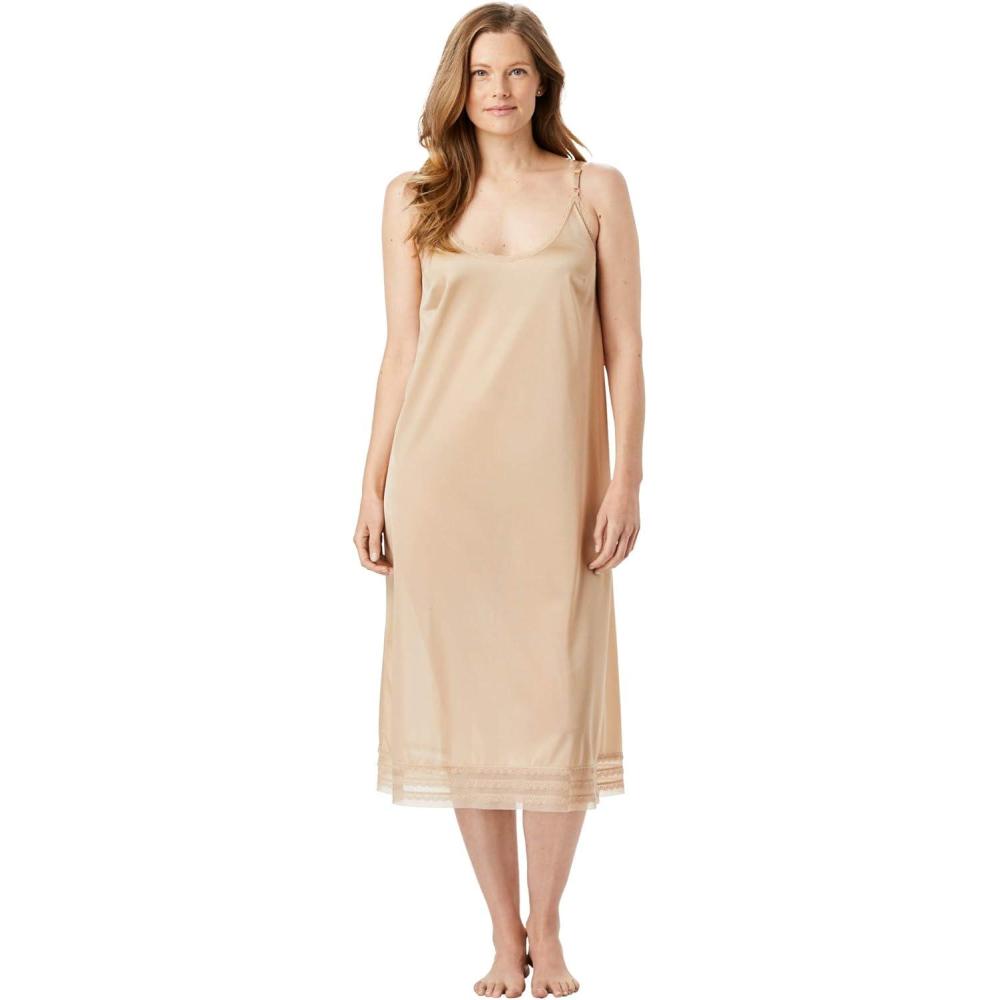 imageComfort Choice Plus Size Full Slip SnipToFit Dress LinerNude