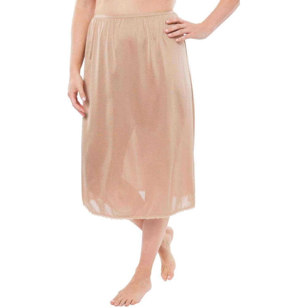 imageComfort Choice Plus Size Half Slip 28quot 2PackNude