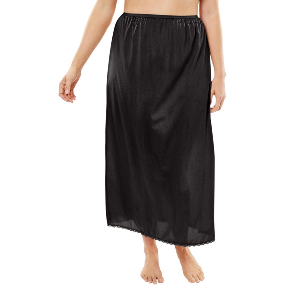 imageComfort Choice Plus Size Half Slip 35quot 2PackBlack