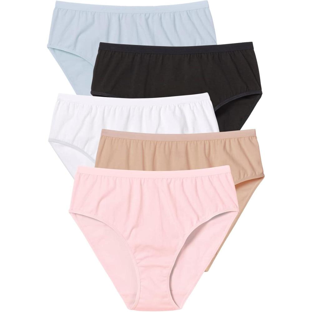 imageComfort Choice Plus Size HiCut Cotton Brief 5PackBasic Pack