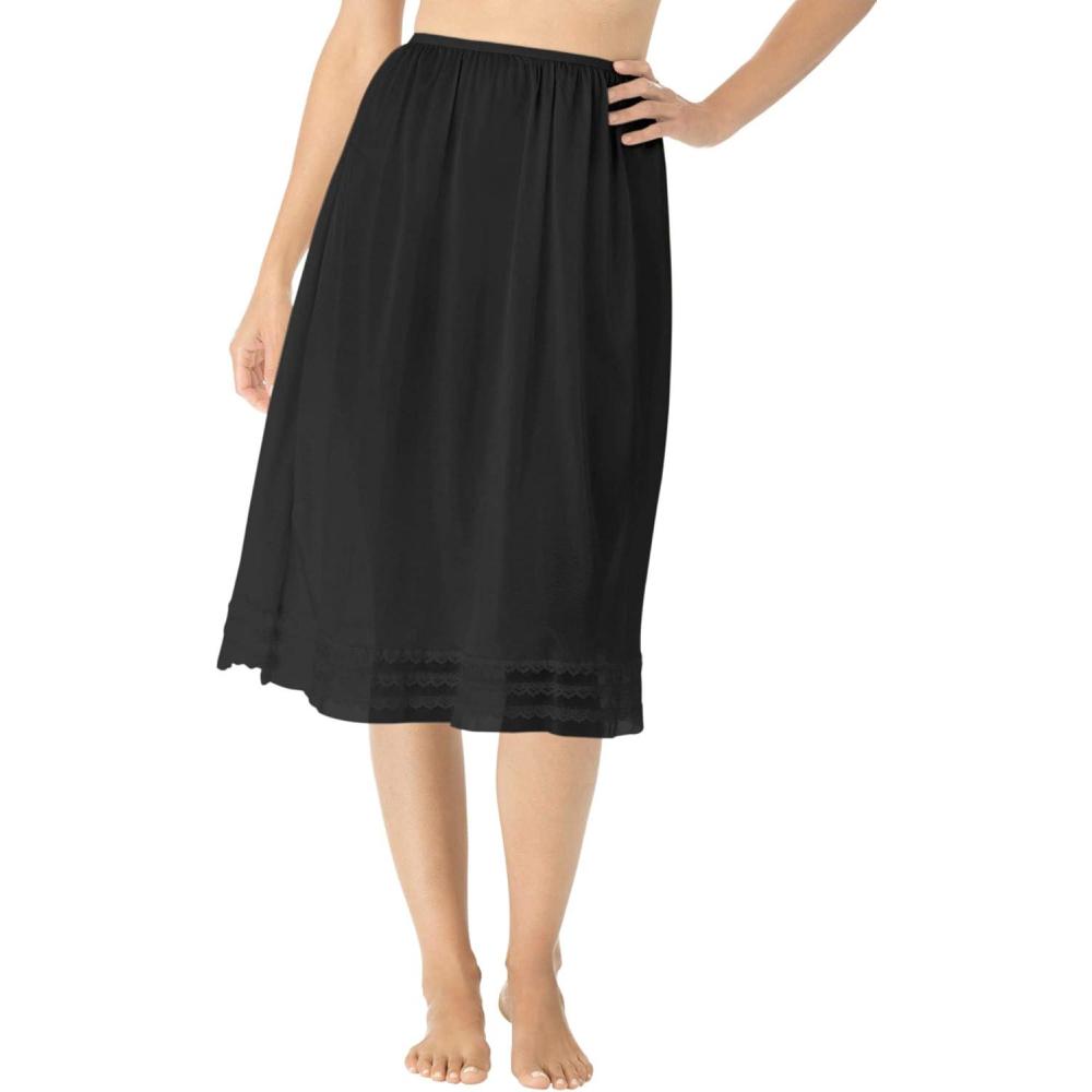 imageComfort Choice Plus Size SnipToFit Half SlipBlack