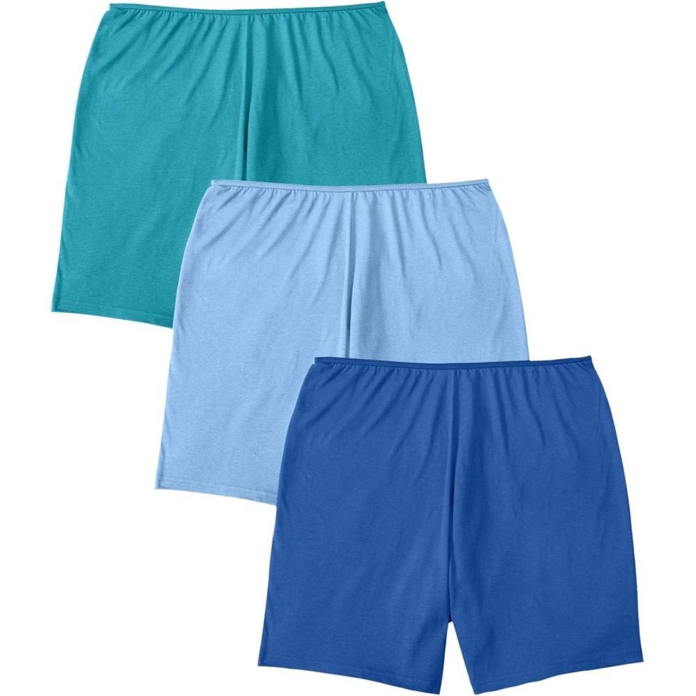 imageComfort Choice Plus Size Stretch Cotton Boxer 3PackVibrant Blue Pack