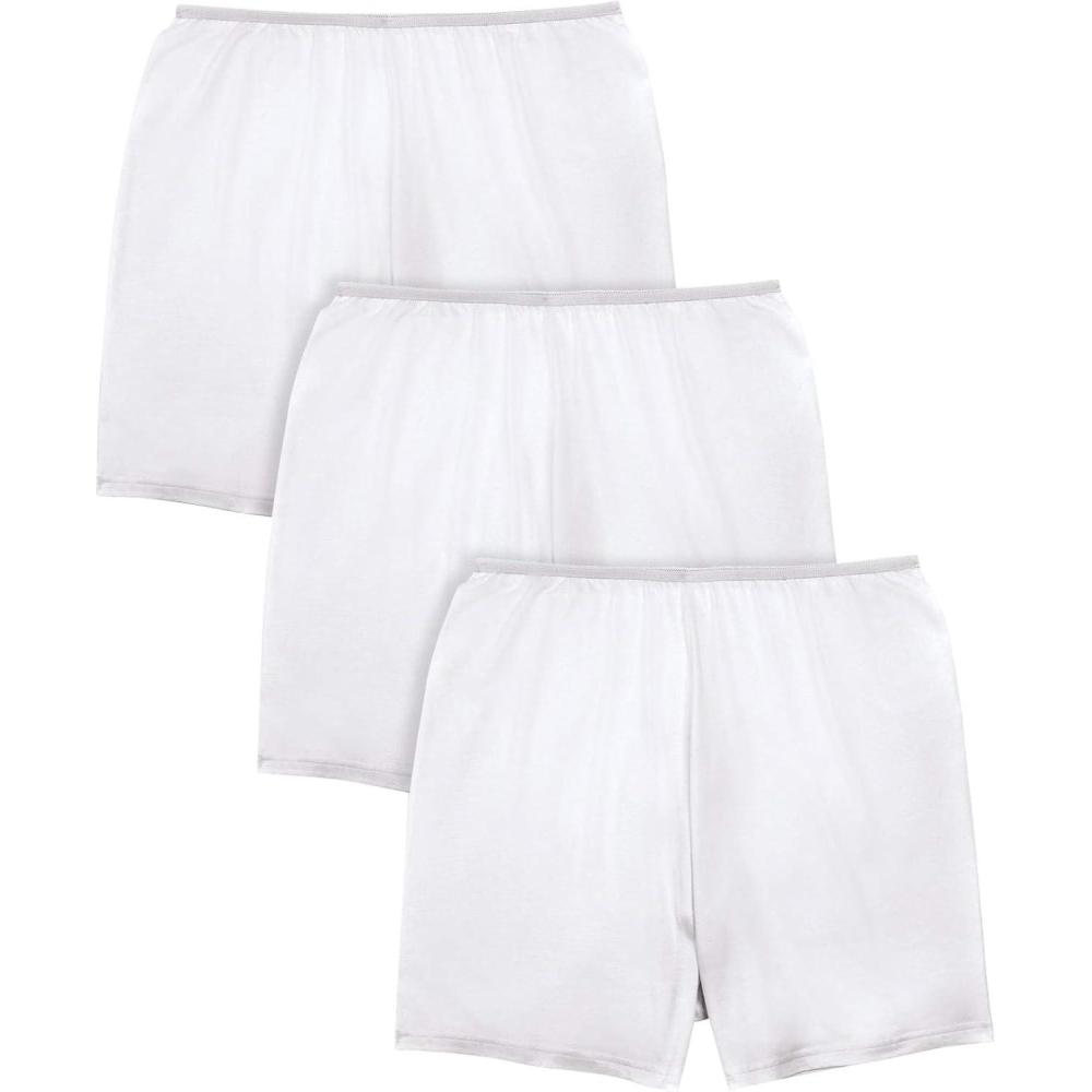 imageComfort Choice Plus Size Stretch Cotton Boxer 3PackWhite Pack