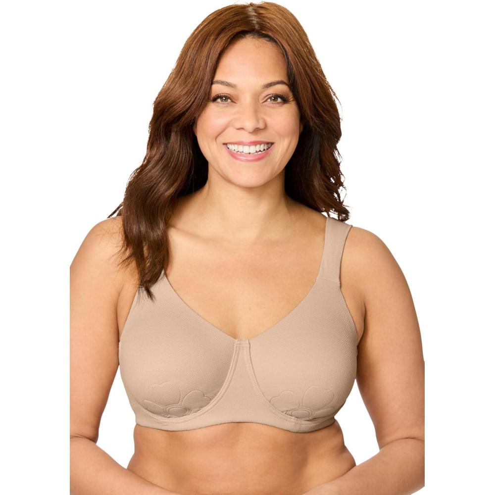 imageComfort Choice Womens Plus Size Petal Boost Underwire BraNude