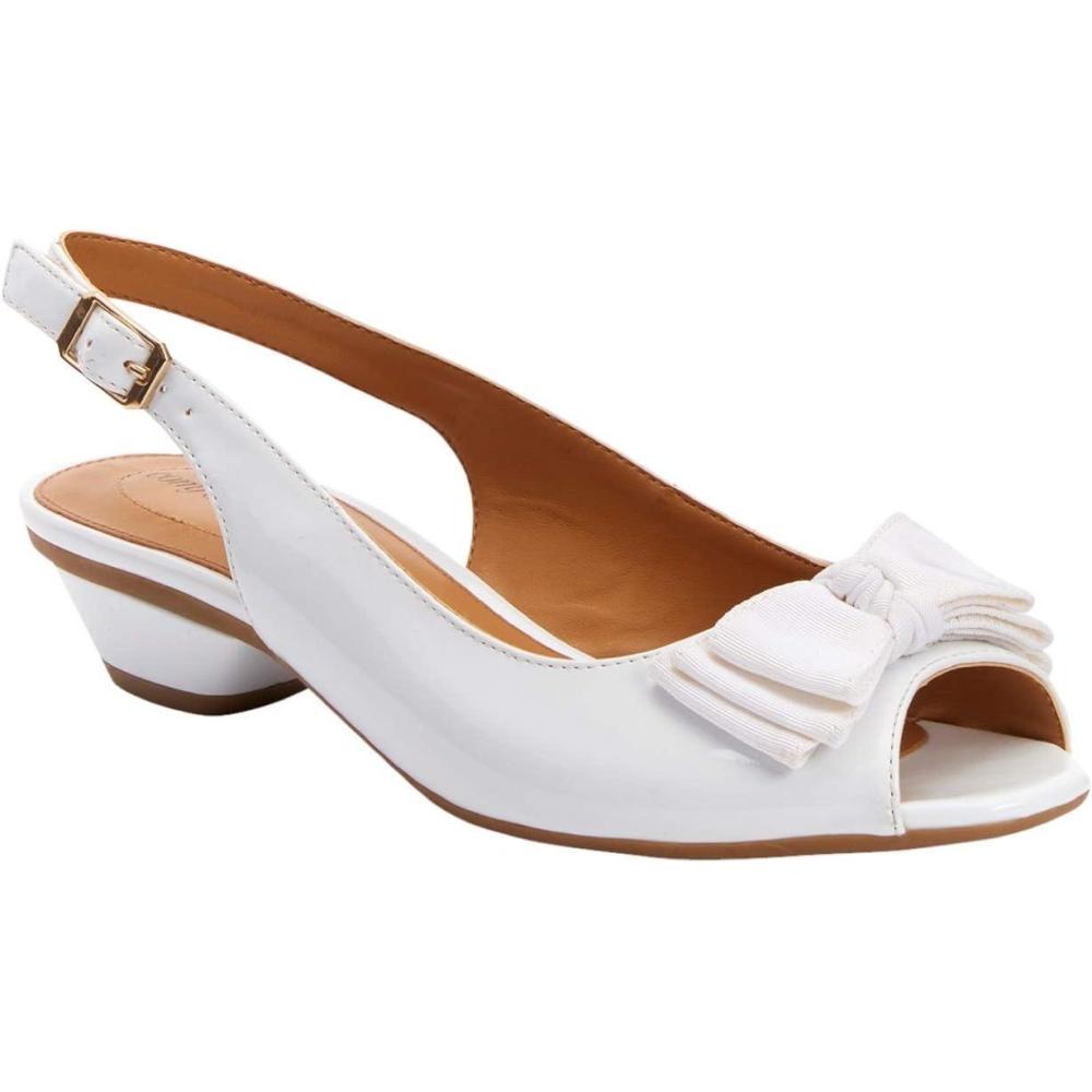 imageComfortview Womens The Reagan Slingback Wide Widths AvailableWhite