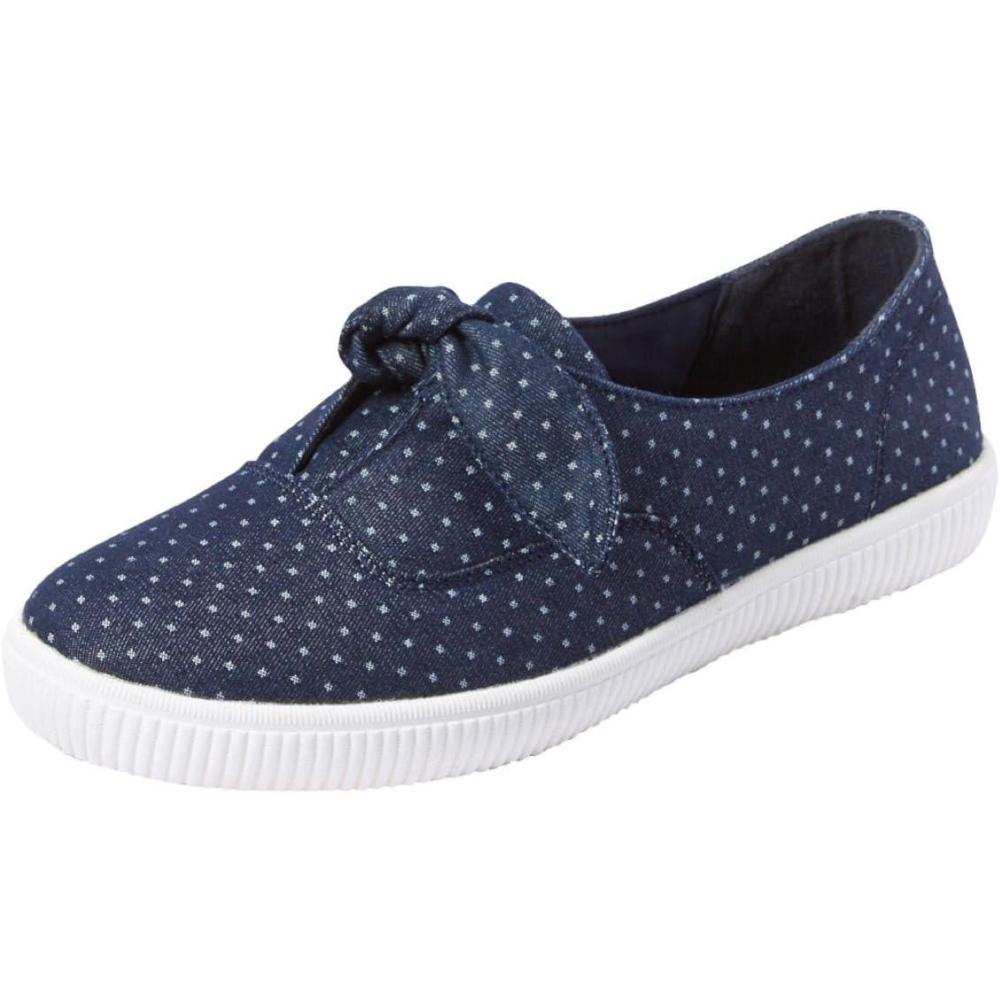 imageComfortview Womens Wide Width The Anzani SneakerDenim Dot