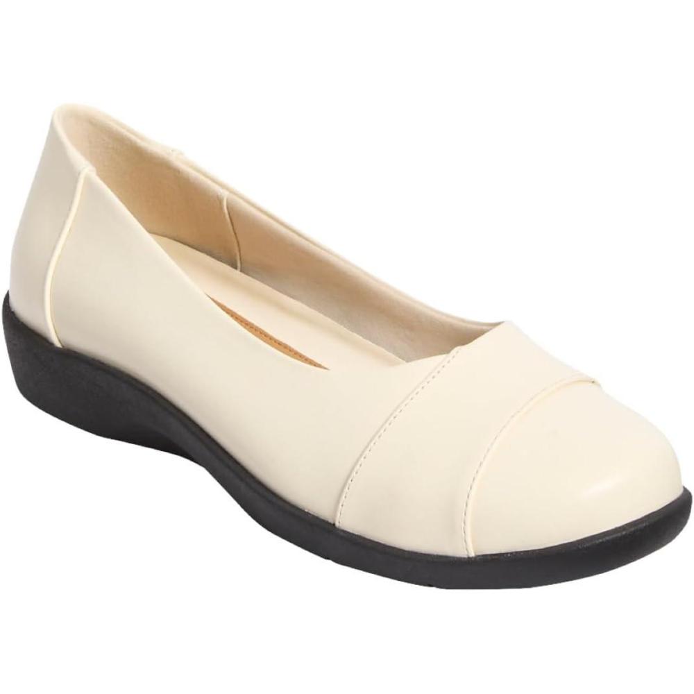 imageComfortview Womens Wide Width The Gab FlatBone