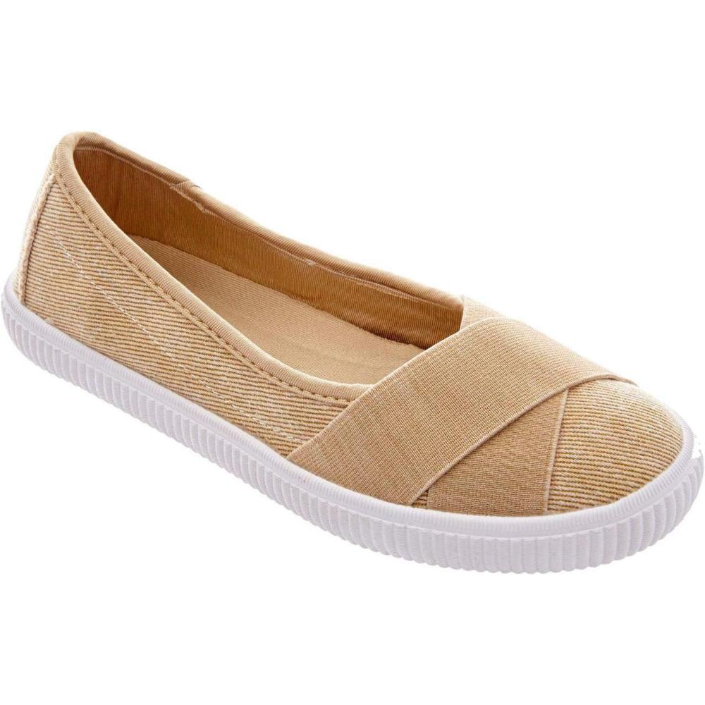 imageComfortview Womens Wide Width The Jazlyn SlipOnKhaki