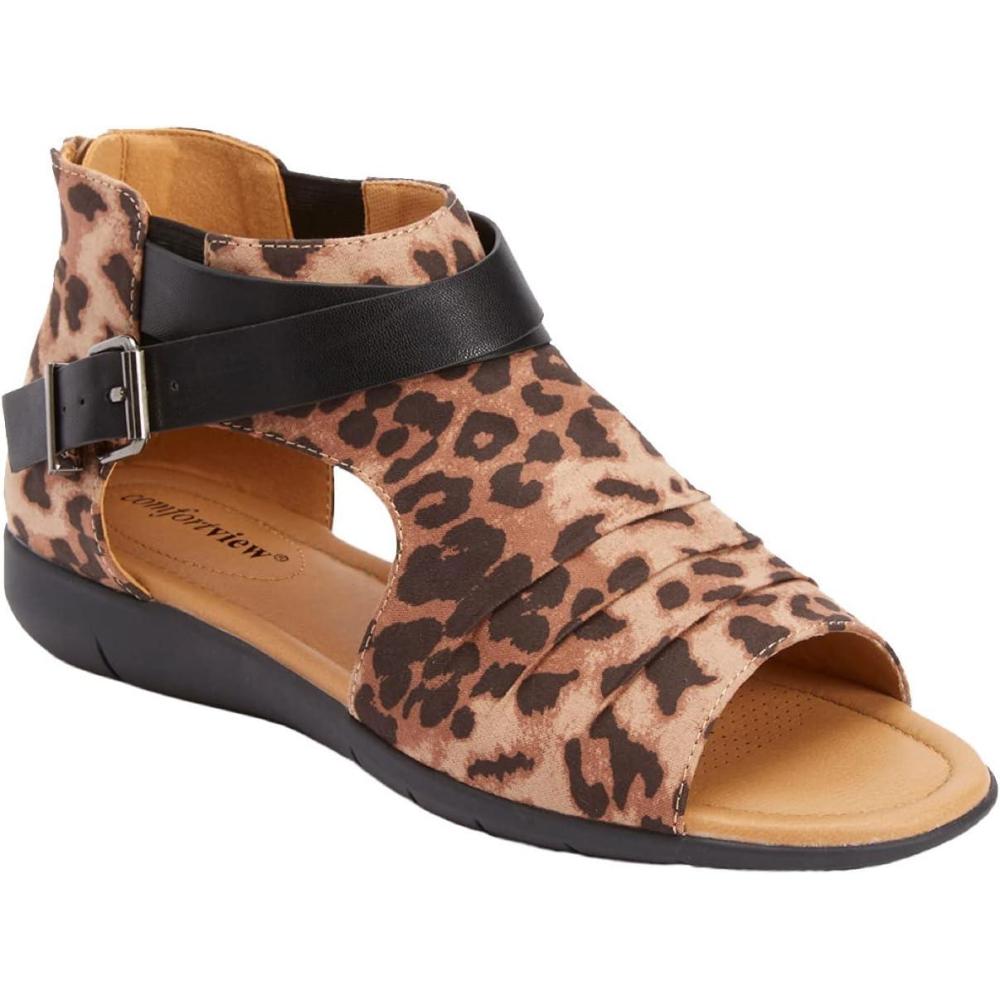 imageComfortview Womens Wide Width The Payton ShootieLeopard