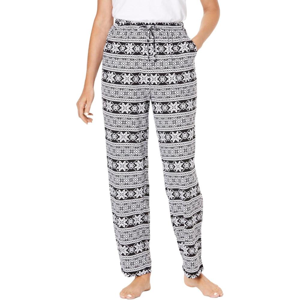 imageDreams ampamp Co Plus Size Knit Sleep PantBlack Fair Isle