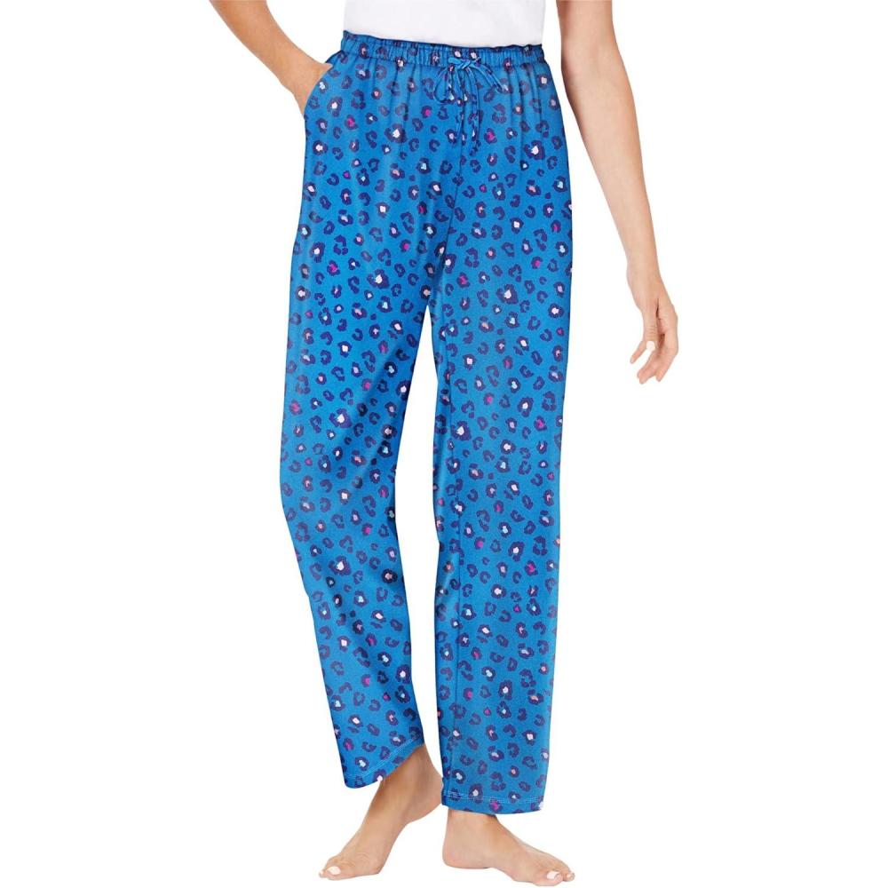imageDreams ampamp Co Plus Size Knit Sleep PantPool Blue Animal