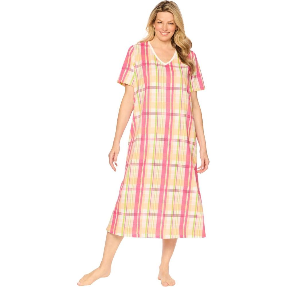 imageDreams ampamp Co Plus Size Long Print SleepshirtMulti Plaid