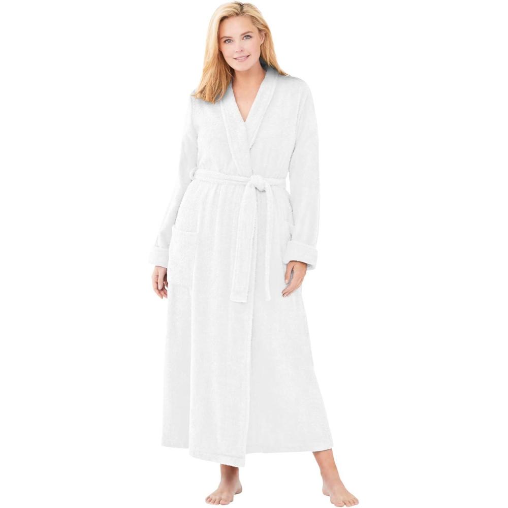 imageDreams ampamp Co Plus Size Long Terry RobeWhite