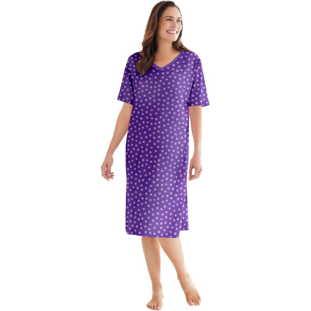 imageDreams ampamp Co Plus Size Print SleepshirtPlum Burst Dot