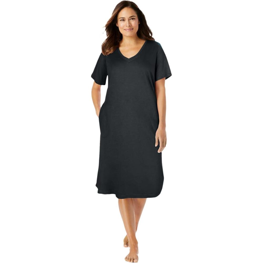 imageDreams ampamp Co Plus Size Short TShirt LoungerBlack