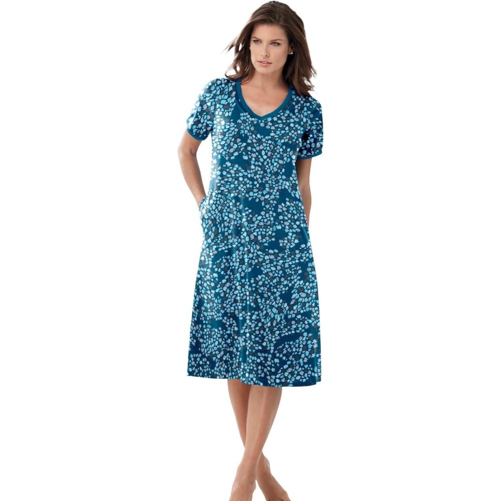 imageDreams ampamp Co Plus Size Short TShirt LoungerDeep Lagoon Animal