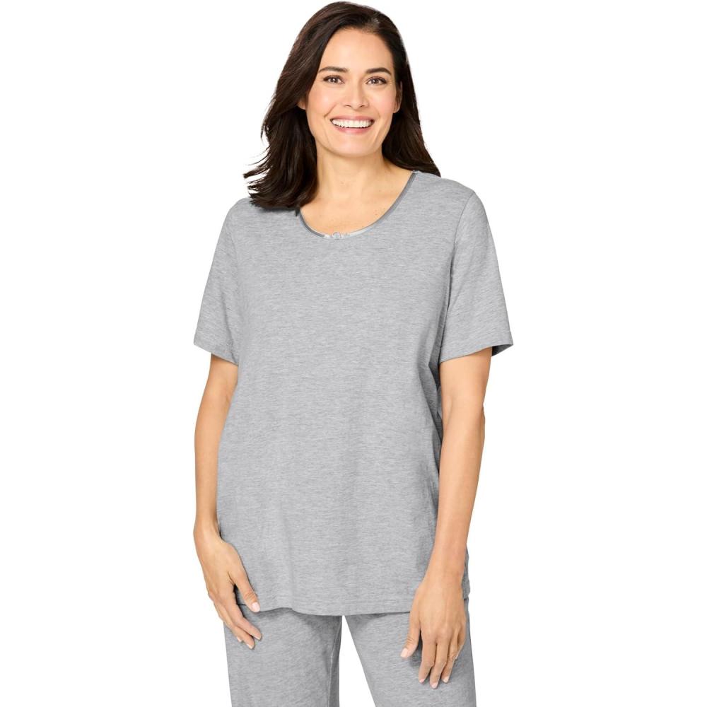 imageDreams ampamp Co Plus Size Sleep TeeHeather Grey
