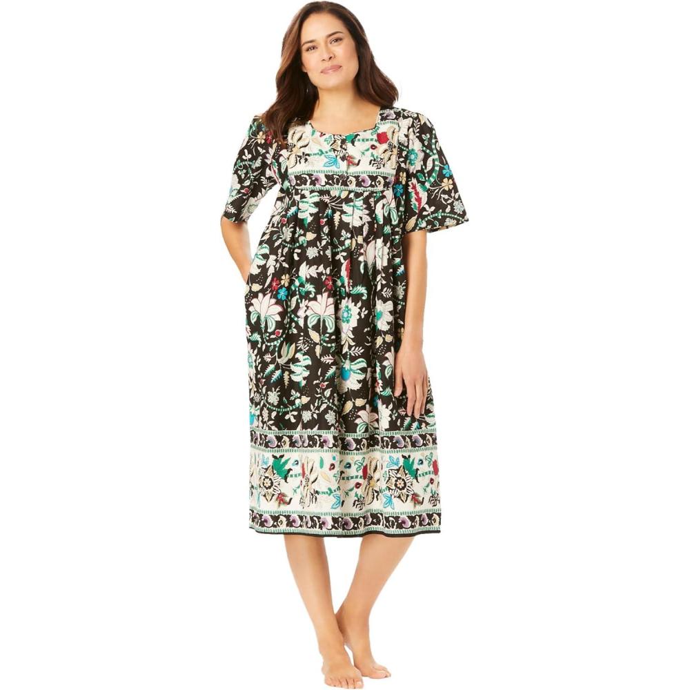 imageOnly Necessities Plus Size Mixed Print Short LoungerBlack Vine