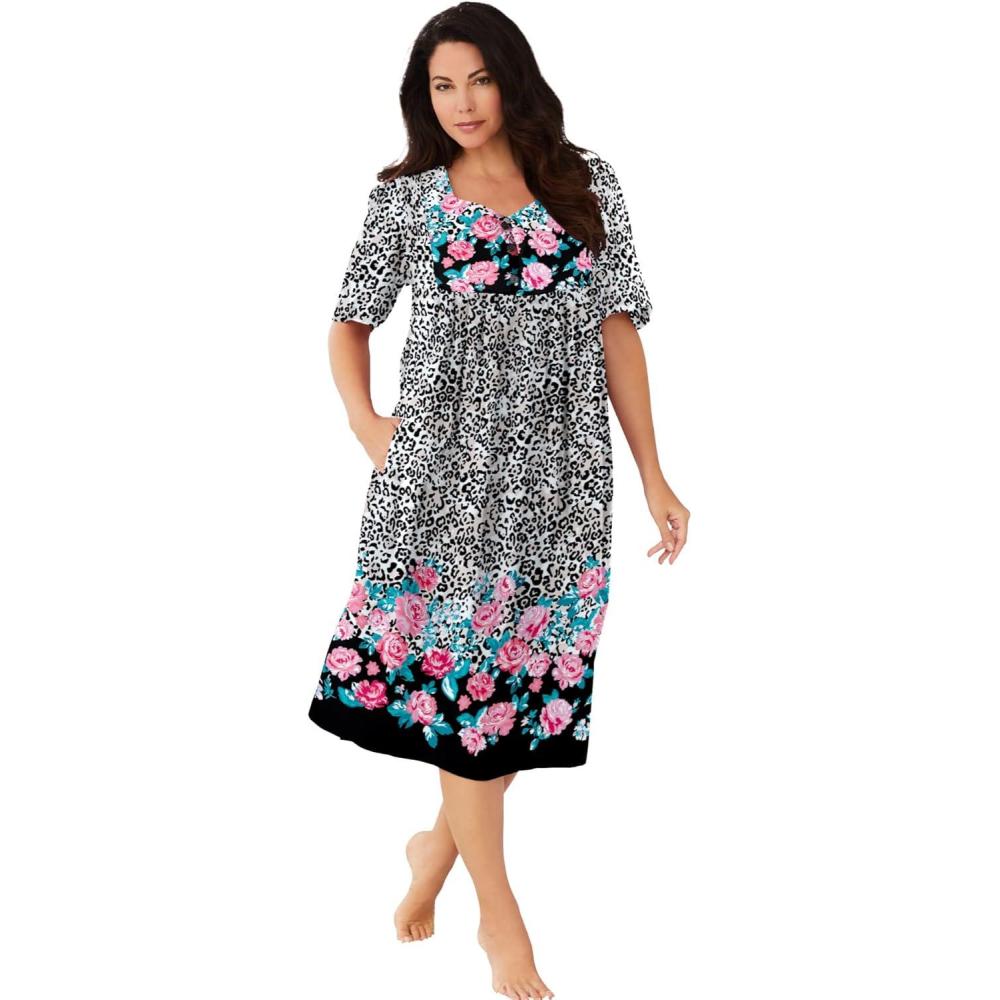 imageOnly Necessities Plus Size Mixed Print Short LoungerNatural Leopard