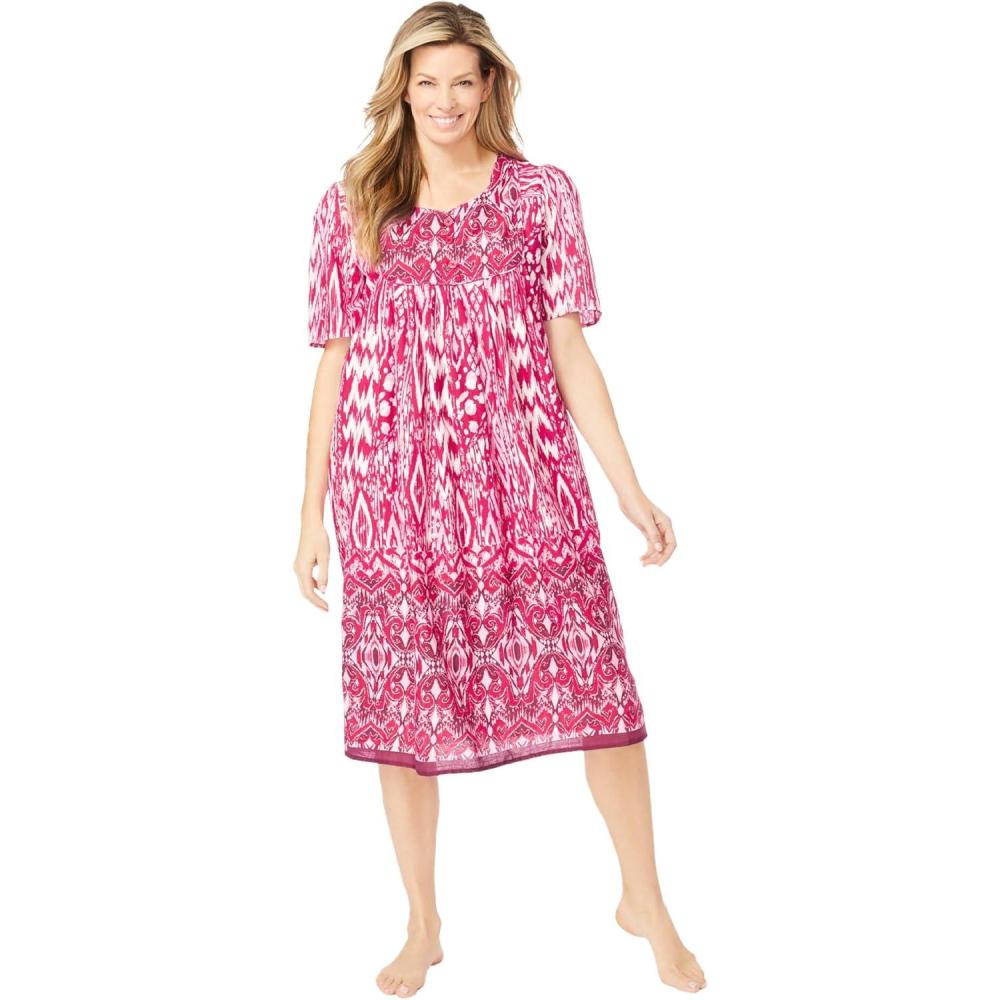 imageOnly Necessities Plus Size Mixed Print Short LoungerPink Burst Ikat