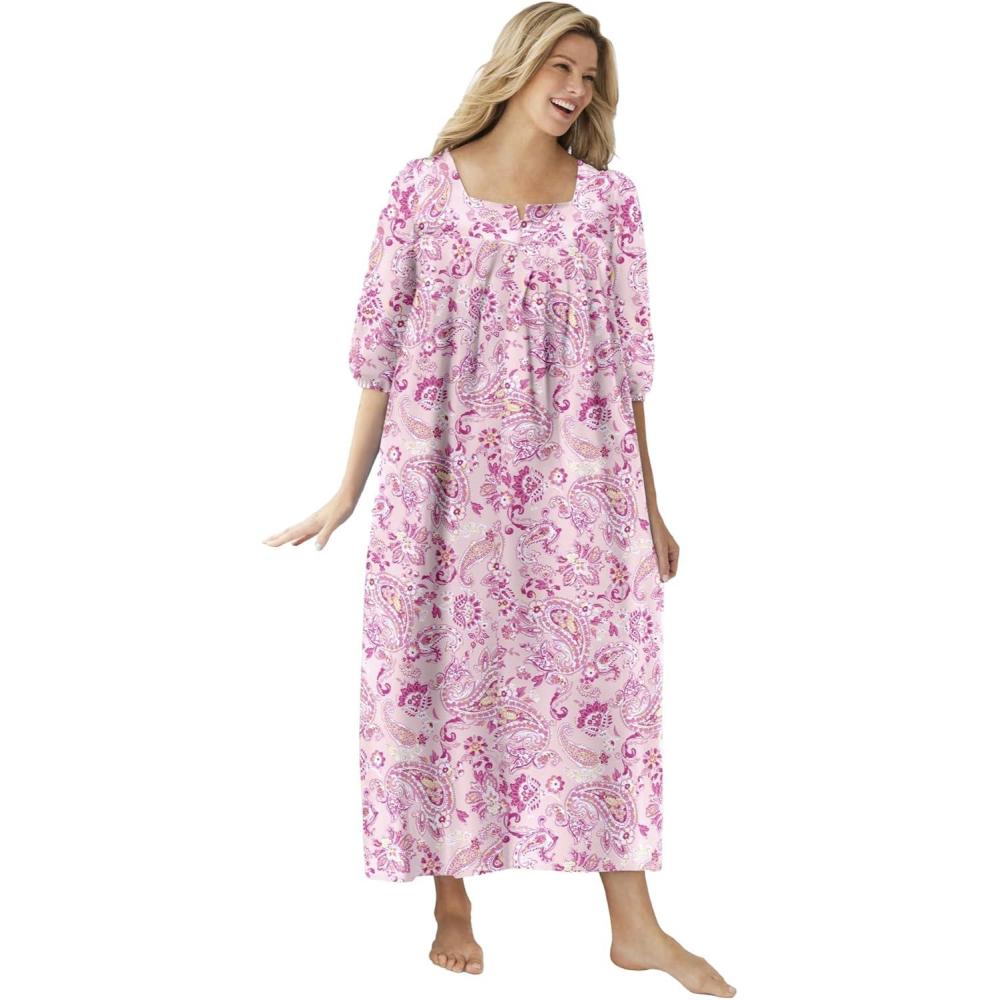 imageOnly Necessities Plus Size Print LoungerRosebud Pink Folk Floral