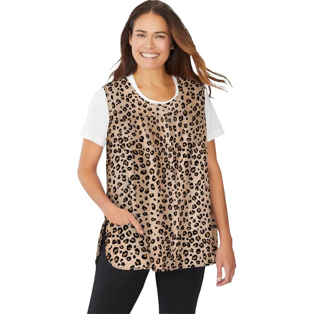 imageOnly Necessities Plus Size SnapFront ApronClassic Leopard