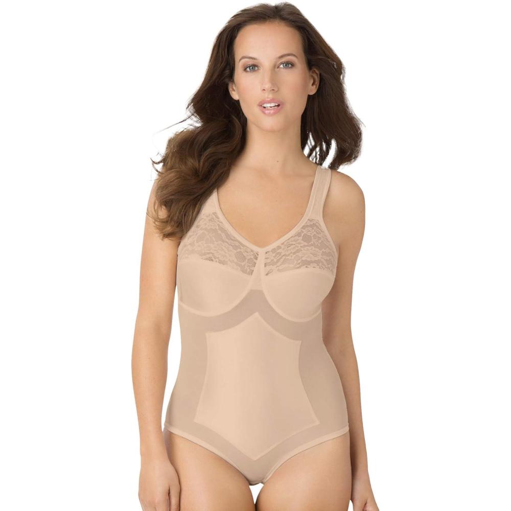 imageSecret Solutions Womens Plus Size Bodybrief Power Mesh Firm ControlNude